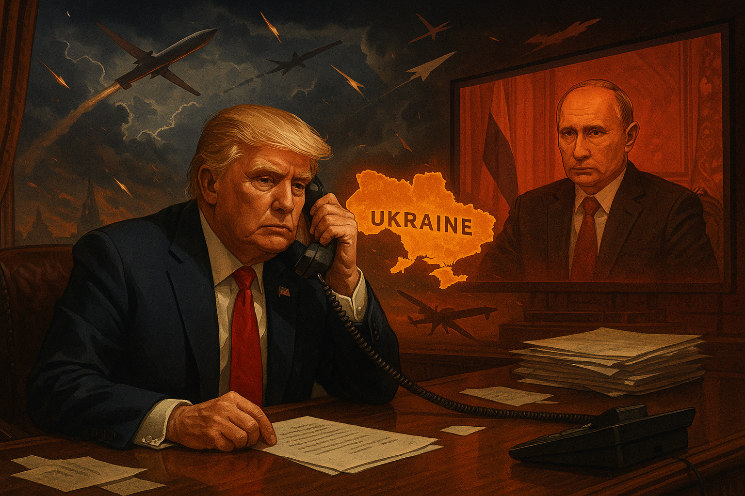 Trump and Putin’s 75-Minute Call: Peace Talks or Performance Art?