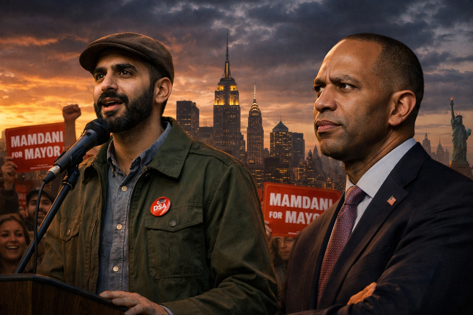 House Minority Leader Jeffries Holds Off on Endorsing Zohran Mamdani
