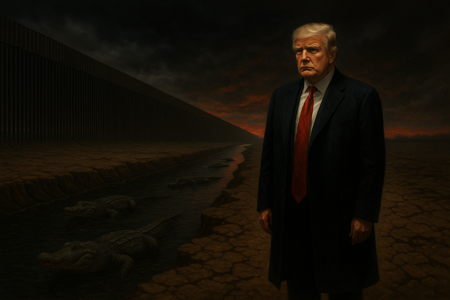 Feeding the Swamp: Trumpโs Alligator Wall and the Immigration Buffet